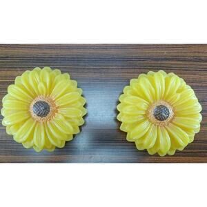 Sunflower Floating Candles Yellow Flowers Sunflower Lot Of 2 Approx 5 inch